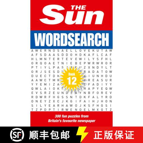【3-4周达】Sun Wordsearch Book 12: 300 Fun Puzzles from Britain’s Favourite Newspaper [9780008749156]