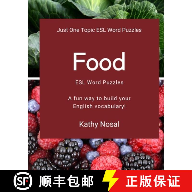 【3-4周达】Food ESL Word Puzzles [9780692850060]