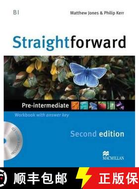【3-4周达】Straightforward 2nd Edition Pre-Intermediate Level Workbook with key & CD Pack: Workbook w... [9780230423169]