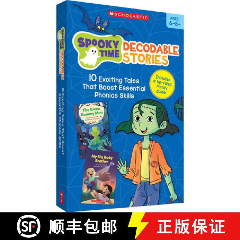 【3-4周达】Spooky Time Decodable Stories (Single-Copy Set) [9781546195665]