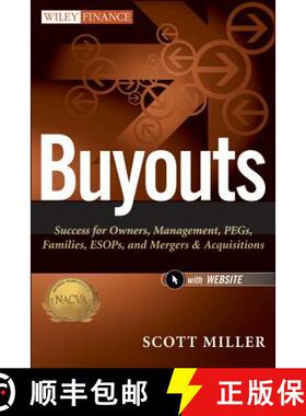 【3-4周达】Buyouts + Website: Success For Owners, Management, Pegs, Families, Esops, And Mergers And ... [9781118229095]