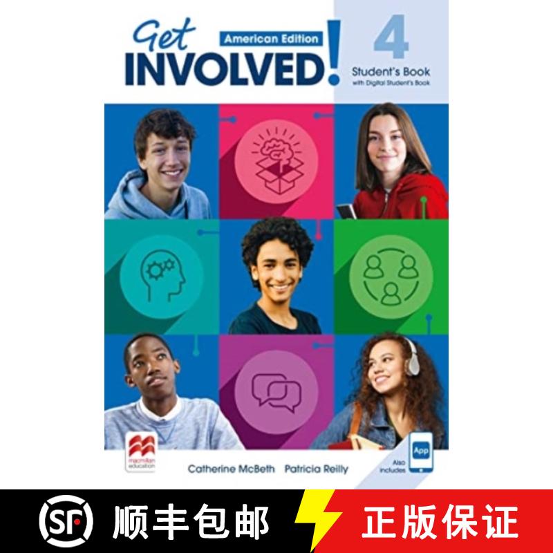 【3-4周达】Get Involved! American Edition Level 4 Student's Book with Student's App and Digital Stude... [9781380072245]