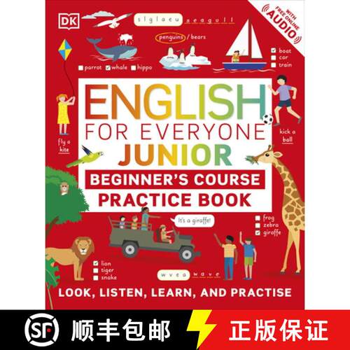 预订 English for Everyone Junior Beginner's Practice Book : Look, Listen, Learn, and Practise [9780241471135]