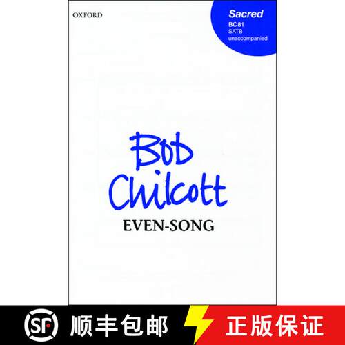 【3-4周达】Even-song: Vocal score (Vocal score) [9780193433397]