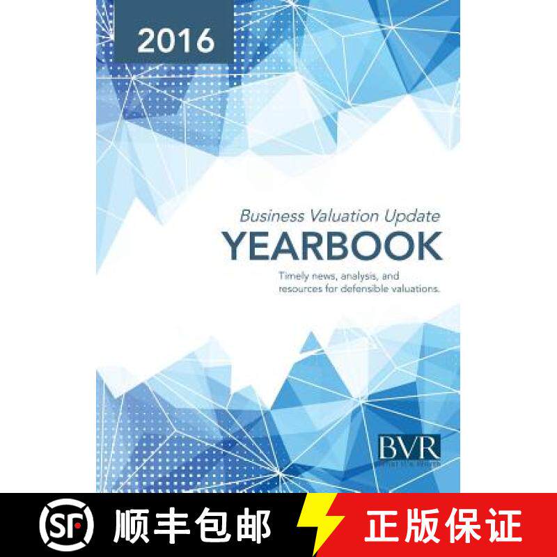 【3-4周达】Business Valuation Update Yearbook 2016 [9781621500629]