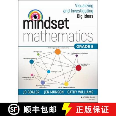 【3-4周达】Mindset Mathematics - Visualizing And Investigating Big Ideas, Grade 8 [Wiley教育学] [9781119358749]