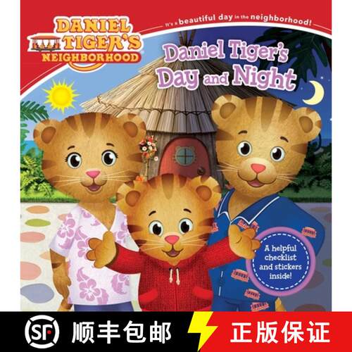 【3-4周达】Daniel Tiger's Day and Night [With Stickers] [9781534411760]