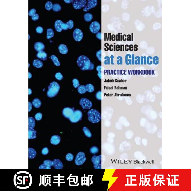 【3-4周达】Medical Sciences At Glance - Practice Workbook [Wiley医学] [9780470654491]