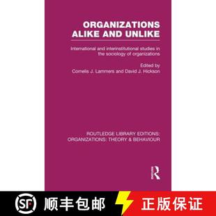 Inter 9781138977730 Organizations Unlike Rle and 4周达 Alike Institutional... International