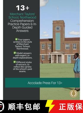 预订 13] Comprehension: Merchant Taylors' School, Northwood (MTS), Practice Papers & In-Depth Guided ... [9781913988692]