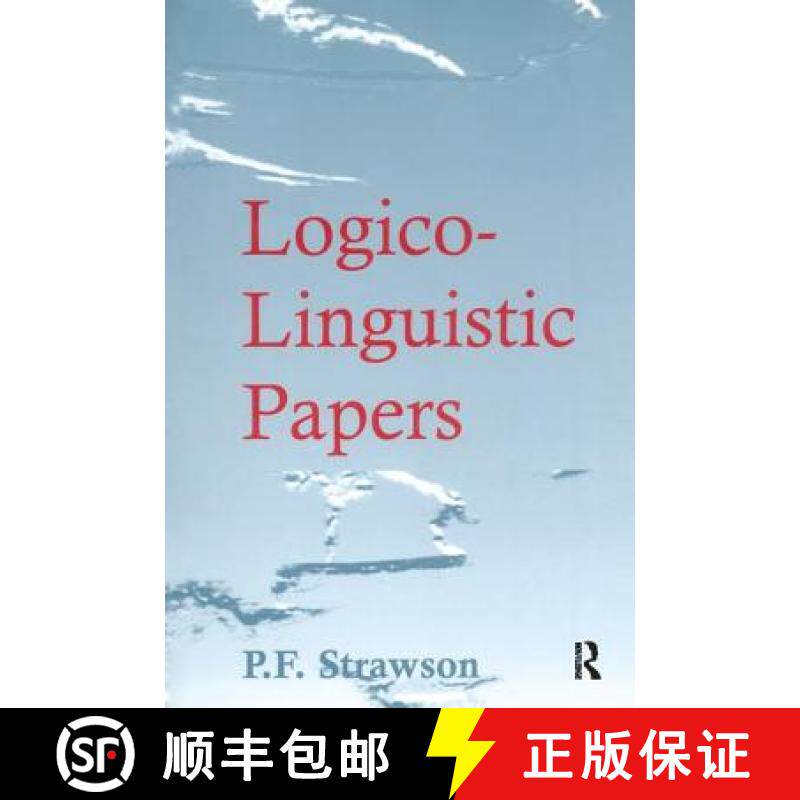 【3-4周达】Logico-Linguistic Papers [9781138424555]