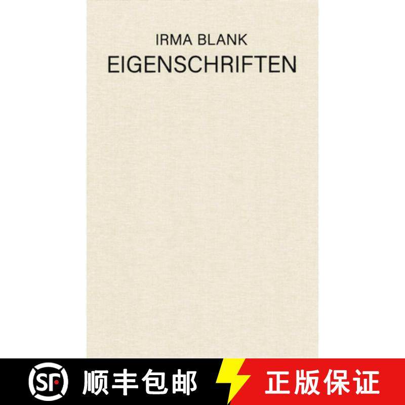 【3-4周达】Irma Blank: Eigenschriften, 1968-1973 [9783956794209]