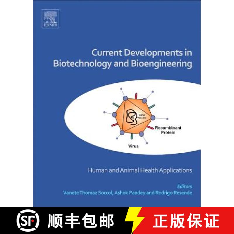 【3-4周达】Current Developments in Biotechnology and Bioengineering: Human and Animal Health Applicat... [9780444636607]