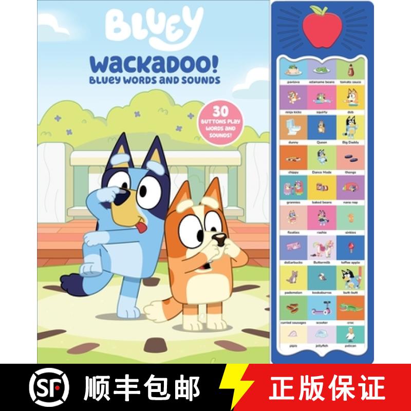 【2-3周达】Bluey: Wackadoo! Bluey Words and Sounds Sound Book [9798384600398]