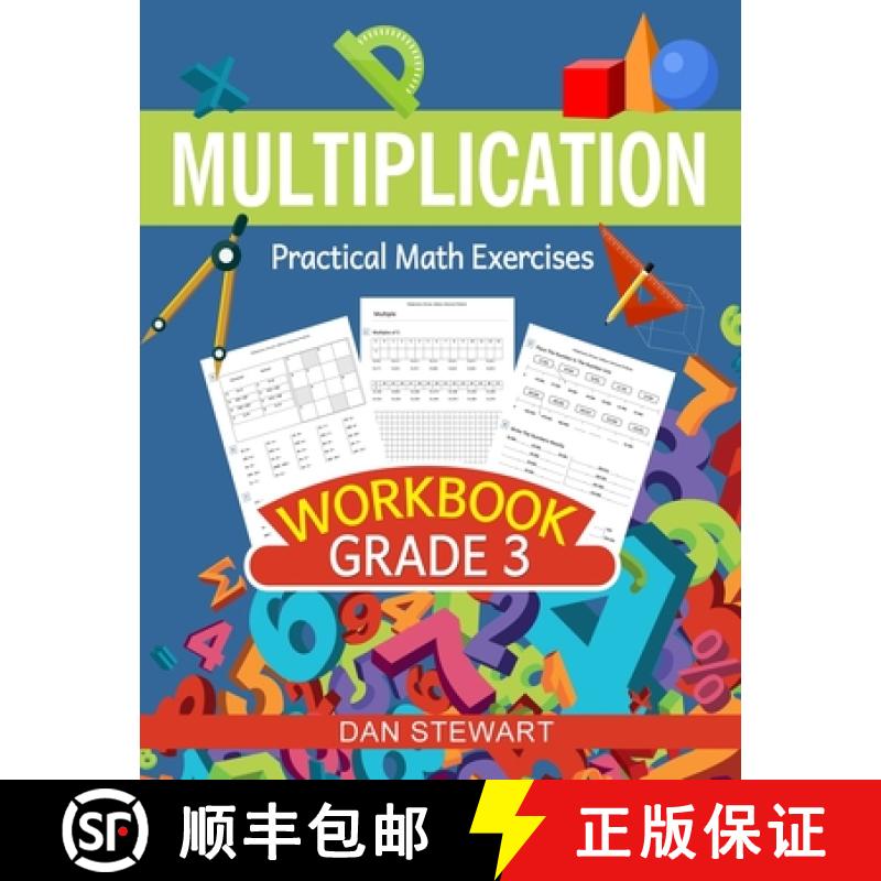 预订 Multiplication Workbook Grade 3: Practical Math Exercises [9781513677446]