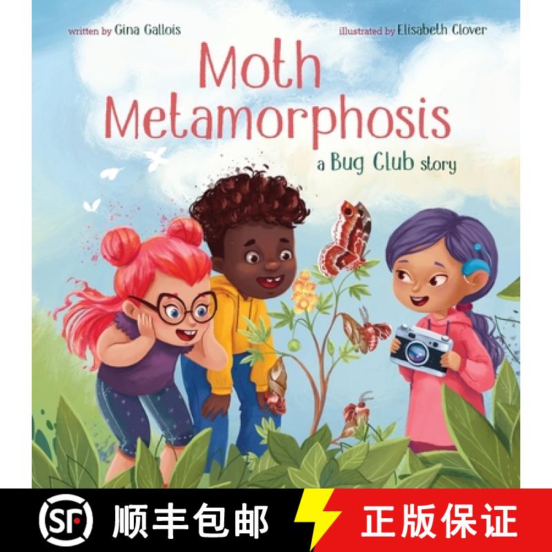 【3-4周达】Moth Metamorphosis: A Bug Club Story [9781954322356]