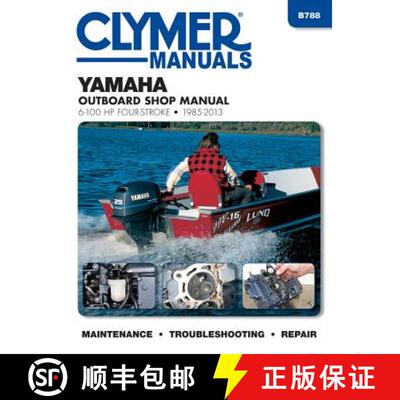【3-4周达】Yamaha 6-100 Hp Clymer Outboard Motor Repair Manual [9781620922729]
