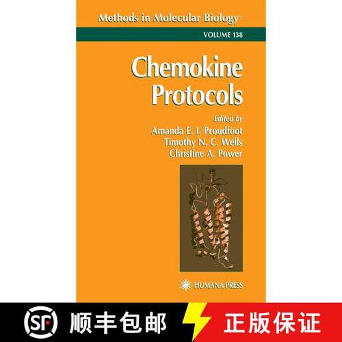 【3-4周达】精装 Chemokine Protocols [9780896037229]