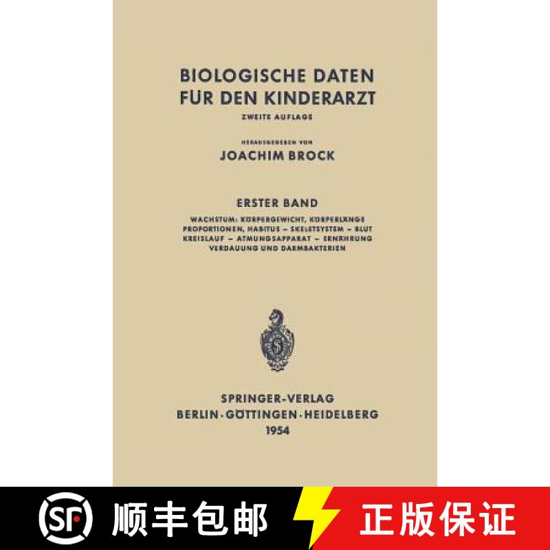 【3-4周达】Biologische Daten F r Den Kinderarzt : Grundz ge Einer Biologie Des Kindesalters [9783642857836]