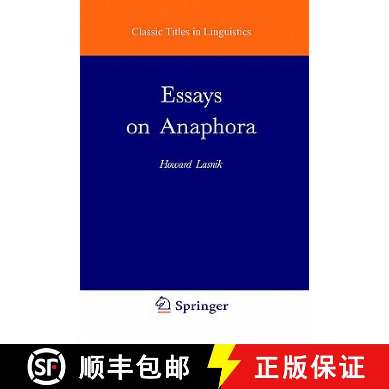 【3-4周达】Essays on Anaphora [9781556080906]
