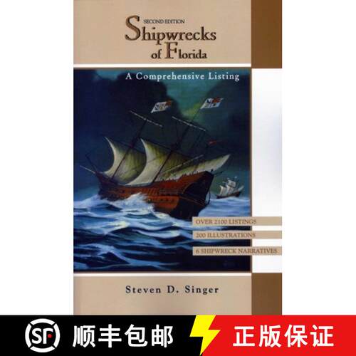 【3-4周达】Shipwrecks of Florida: A Comprehensive Listing, Second Edition (2nd Edition) [9781561641635]