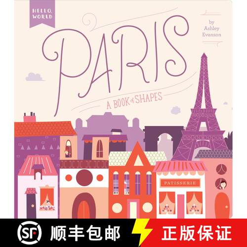 【3-4周达】Paris: A Book of Shapes [9780448489155]