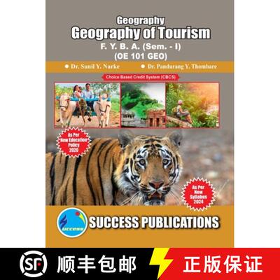 【3-4周达】Geography of Tourism(F.Y.B.A, Sem.-I) SPPU-Text(English) [9788119939145]