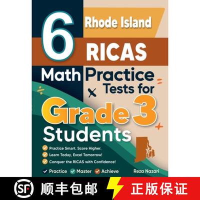 【3-4周达】6 Rhode Island RICAS Math Practice Tests for Grade 3 Students: A Complete Guide to Buildin... [9798896476962]