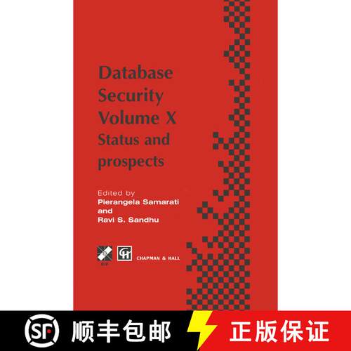 【3-4周达】精装 Database Security X : Status and prospects [9780412808203]