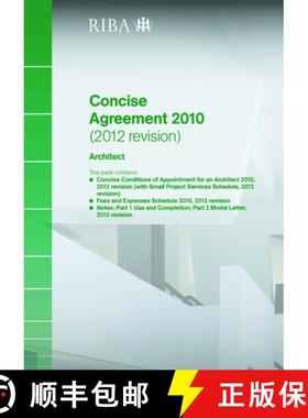【3-4周达】Riba Concise Agreement 2010 (2012 Revision): Architect (Pack of 10) [9781859464823]
