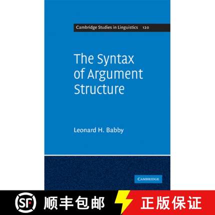 【3-4周达】Syntax of Argument Structure: - The Syntax of Argument Structure [9780521417976]