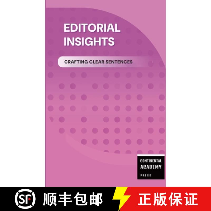 【2-3周达】Editorial Insights - Crafting Clear Sentences [9781300638797]