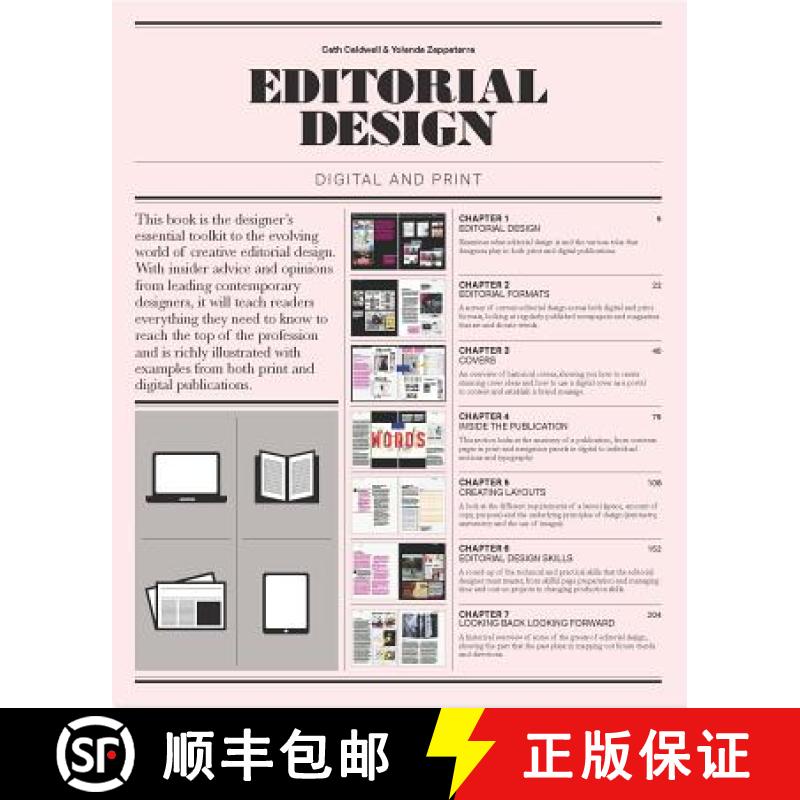 【3-4周达】Editorial Design: Digital and Print [9781780671642]