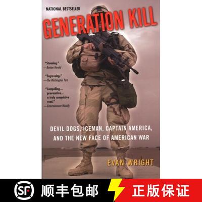 【3-4周达】Generation Kill: Devil Dogs, Iceman, Captain America, and the New Face of American War [9780425200407]