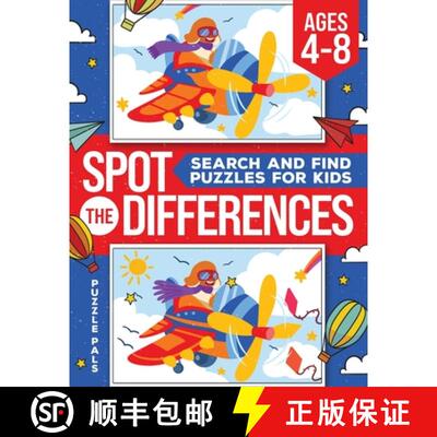 【3-4周达】Spot The Differences: Search and Find Puzzles for Kids [9781990100697]