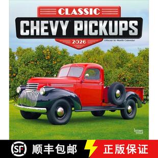 【3-4周达】Classic Chevy Pickups Official 2026 12 X 24 Inch (Hanging) Monthly Square Wall Calendar Fo... [9798330701704]