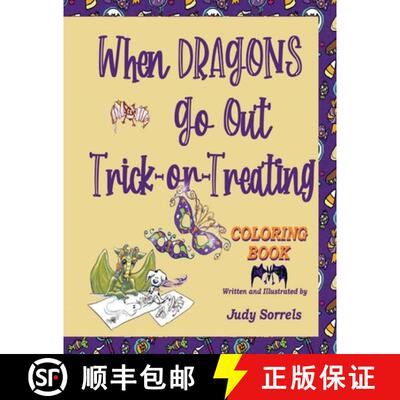 【3-4周达】When Dragons Go Out Trick-or-Treating Coloring Book [9798218790738]