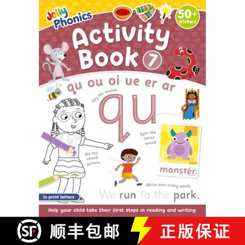【3-4周达】Jolly Phonics Activity Book 7: In Print Letters (American English Edition) [9781835823798]