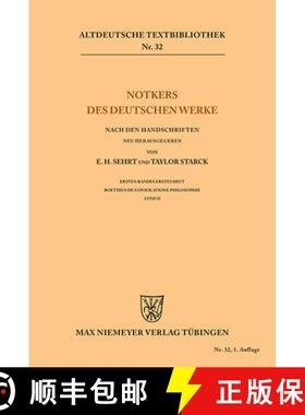 预订 Notkers des Deutschen Werke [9783110484243]