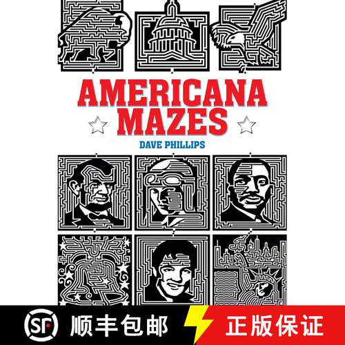 预订 Americana Mazes [9780486481081]