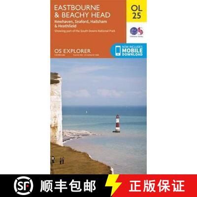 【3-4周达】Eastbourne & Beachy Head, Newhaven, Seaford, Hailsham & Heathfield [9780319242643]