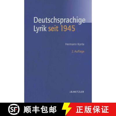 【3-4周达】Deutschsprachige Lyrik seit 1945 (2. Auflage 2004) (2. Auflage 2004) [9783476018908]