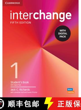 【3-4周达】Interchange Level 1 Student's Book with Digital Pack [With eBook] [9781009040631]