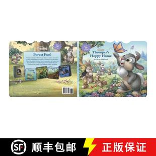 Flap 4周达 Thumper Bunnies Hoppy The Board Lift Disney Home 9781484773710 Book