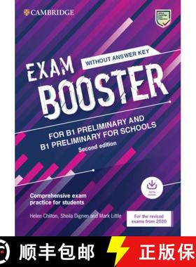预订 剑桥PET考试 学生书不带答案带音频 Exam Booster for Preliminary and Preliminary for Schools withou... [9781108682190]