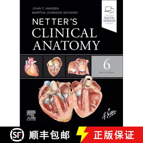 【3-4周达】Netter's Clinical Anatomy [9780443378553]