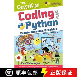 Questkids the Python Graphics New Amazing Create 9781840789577 Series Coding 3周达 Title with Children