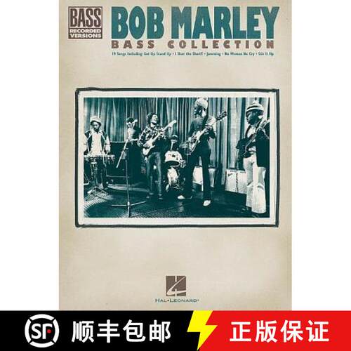 【3-4周达】Bob Marley Bass Collection Hal Leonard Sheet Music Songbook with Bass Tablature and Transc... [9780634047374]