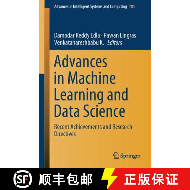 【3-4周达】Advances in Machine Learning and Data Science : Recent Achievements and Research Directives [9789811085680]