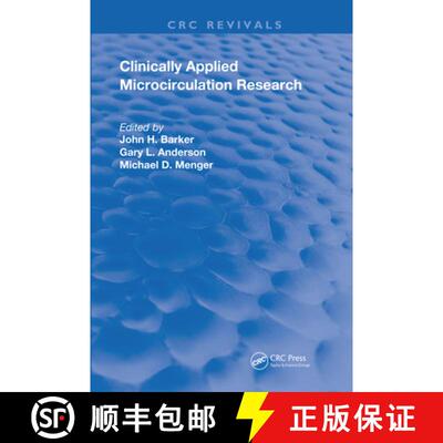 【3-4周达】Clinically Applied Microcirculation Research [9780367204112]